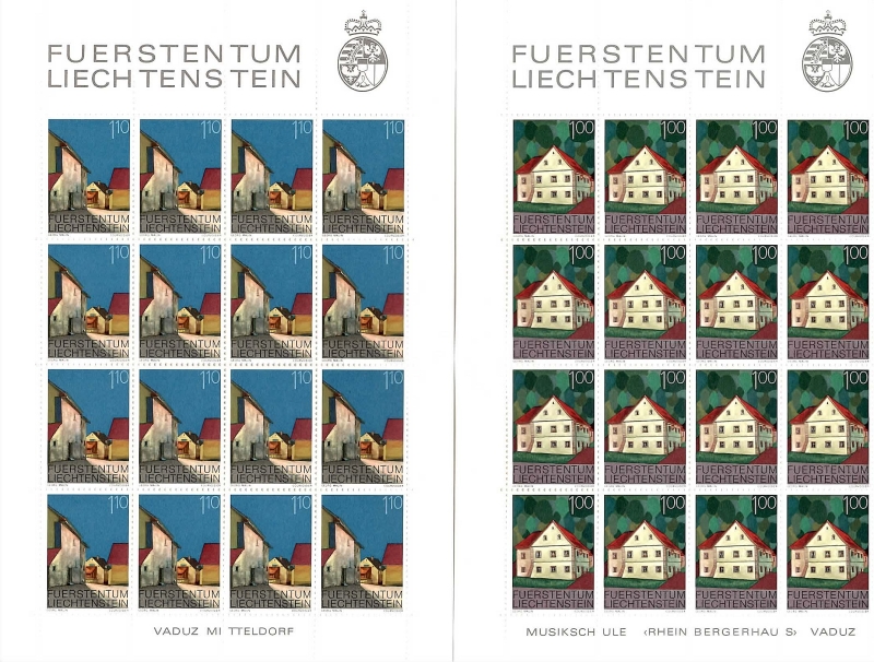 Liechtenstein - 1978 - Edifici Rurali Fr. 1.00 - 1.10.jpg